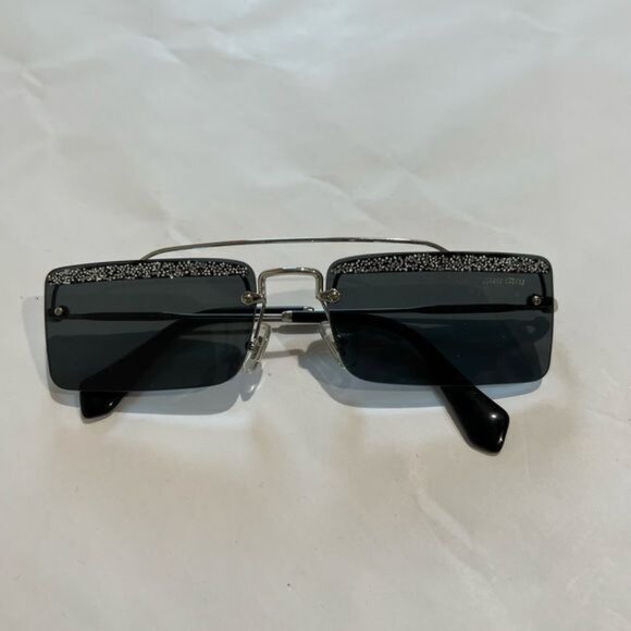 Miu Miu MU 59TS Rimless Gray Sunglasses - Picture 6 of 8